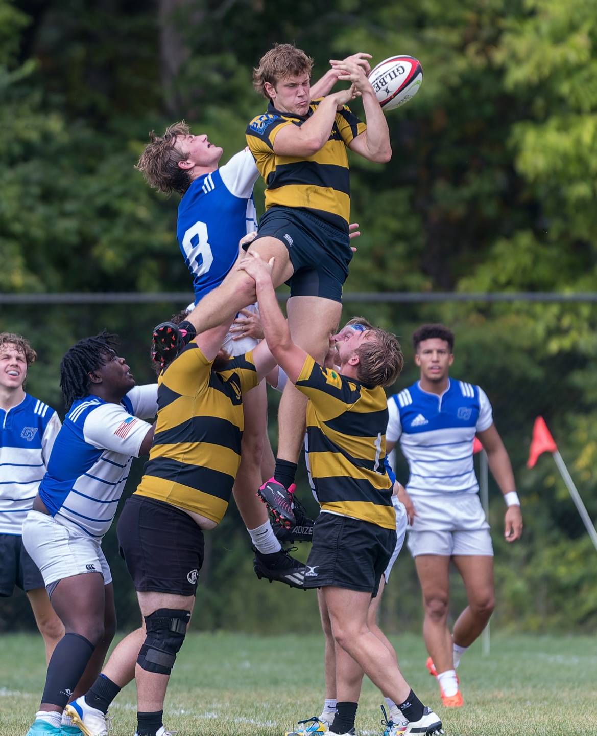 GVSU Rugby Line out vs Purdue Fall 2023